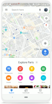 Google Maps to find food