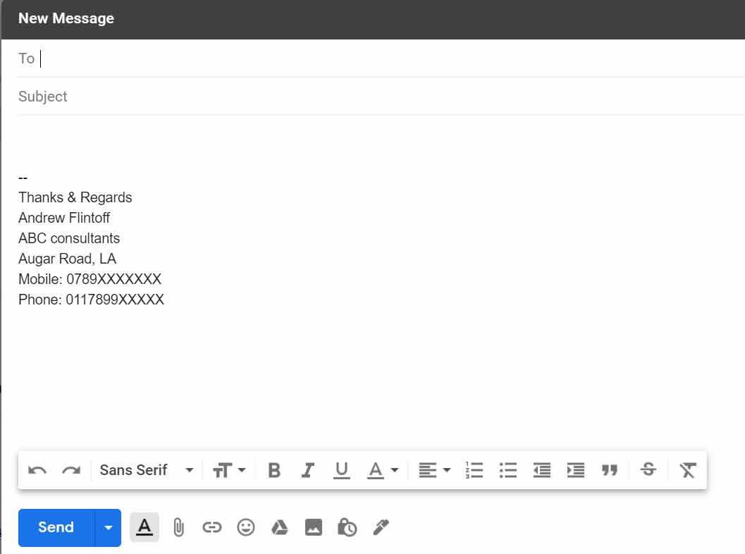email signature preview video gmail